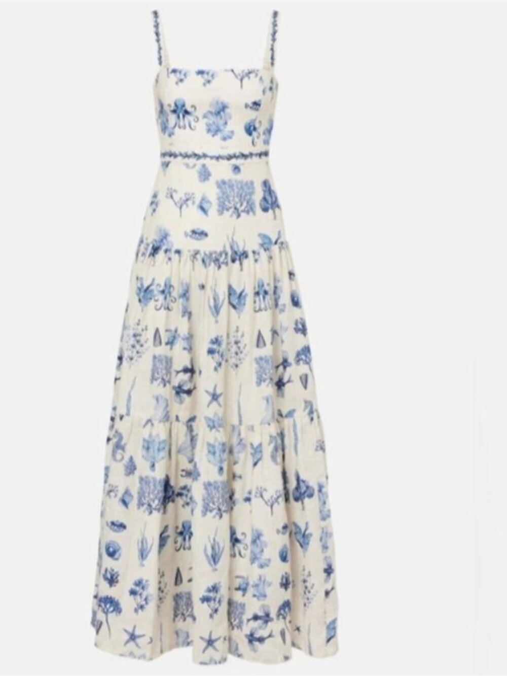 Agua by Agua Bendita Lima printed linen Dress - Picture 2 of 11
